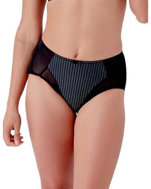 Berlei Black B543 Beauty Stripe Deep Brief