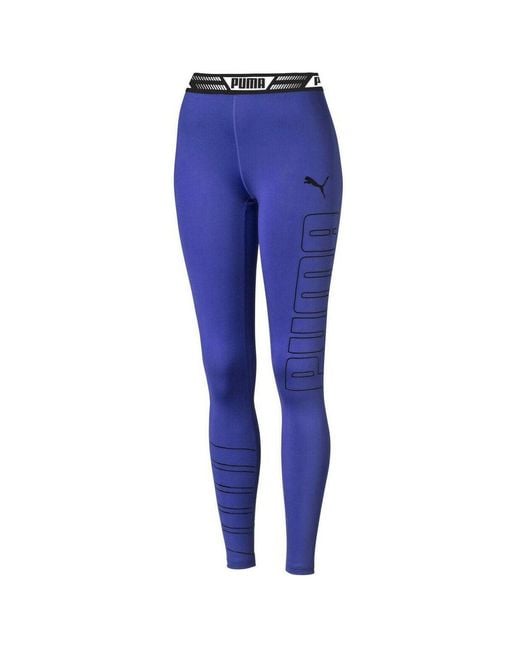 PUMA Blue Logo Leggings Textile