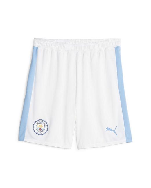 PUMA White Manchester City Football Shorts for men
