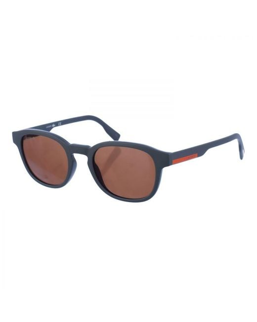 Lacoste Gray Oval Shaped Acetate Sunglasses L968S