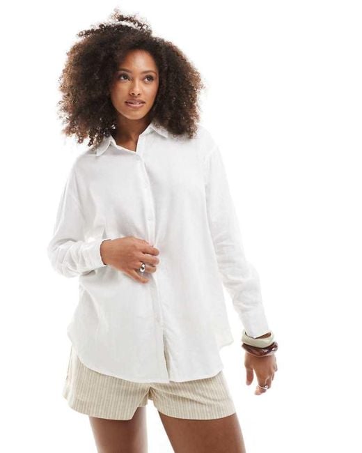 Cotton On White Long Sleeve Shirt