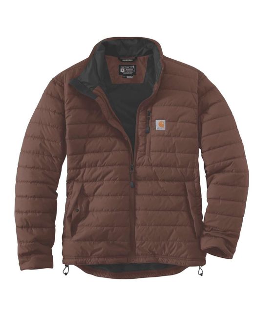 Carhartt Brown Gilliam Nylon Cordura Insulated Coat Jacket for men