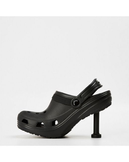 Balenciaga Black Adjustable Ankle Strap Heeled Sandals