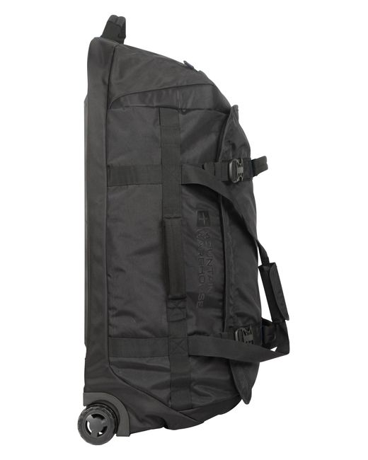 Mountain Warehouse Black 'Voyager' Wheelie Holdall With Organiser Pocket Adventure Bag