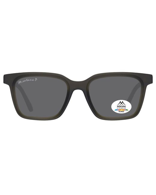 Montana Gray Square Matte Polarized Mp58