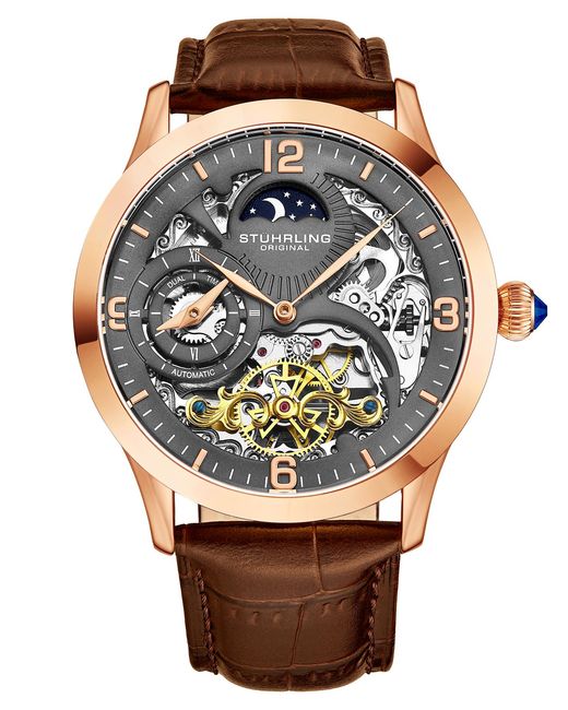Stuhrling Gray Special Reserve 3921 Automatic 44Mm Skeleton for men