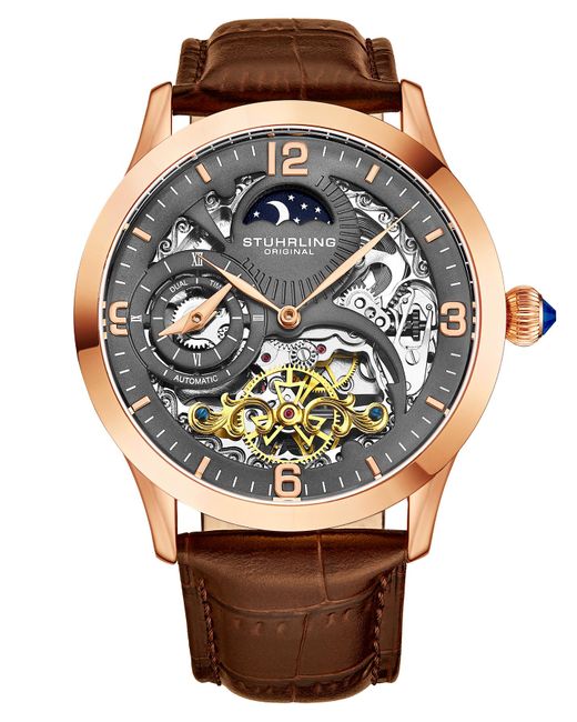 Stuhrling Gray Special Reserve 3921 Automatic 44Mm Skeleton for men