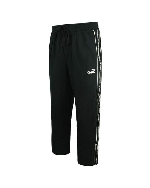 PUMA Black X Karl Lagerfeld T7 Track Pants Bottoms Joggers 576963 01 Nylon for men