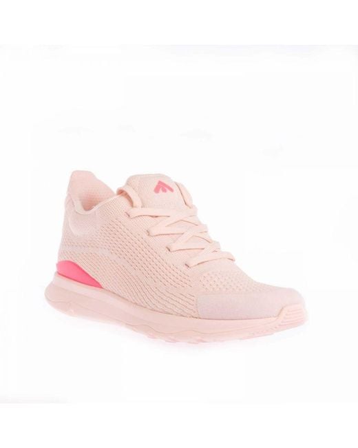 Fitflop Pink Fit Flop Vitamin Ffx Colour-Pop Knit Sports Trainers