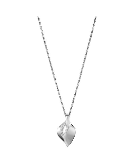 Orphelia Metallic 'Anet' 925 Sterling Chain With Pendant