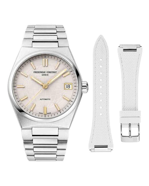 Frederique Constant White Frédérique Highlife Watch Fc-303Wg2Nh6B Stainless Steel