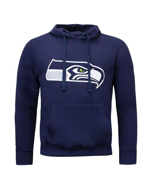 Fanatics Blue Seattle Seahawks Hoodie Cotton for men