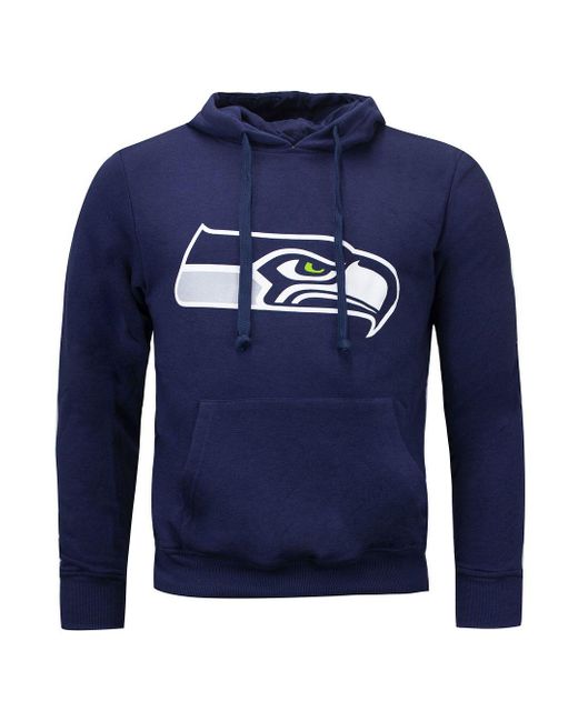 Fanatics Blue Seattle Seahawks Hoodie Cotton for men