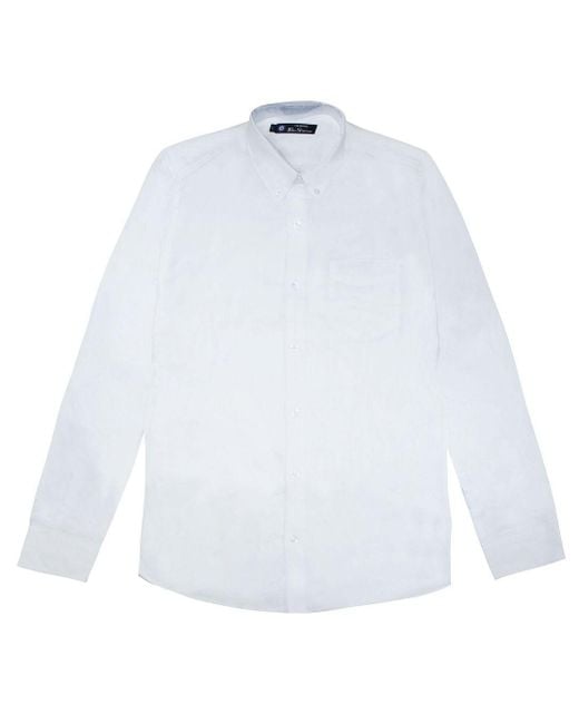 Ben Sherman Wit Oxford Overhemd in het White voor heren