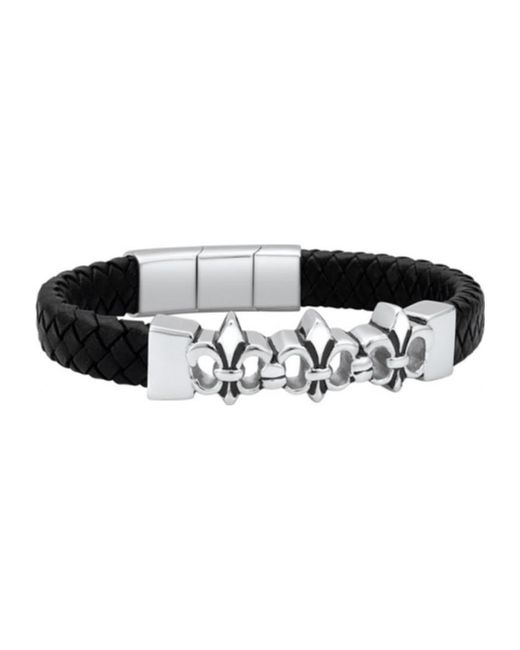 Police Black S14Amv01B Bracelet for men