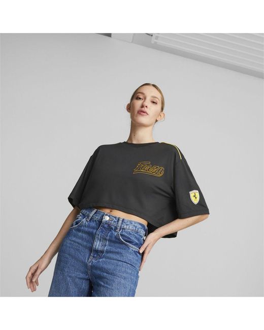 PUMA Black X Scuderia Ferrari X June Ambrose Motorsport T-Shirt