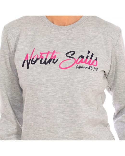 North Sails Gray Long-Sleeved Crew-Neck Sweatshirt 9024250