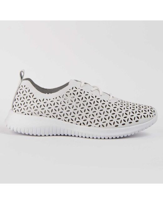 Purapiel White Oxford Shoe Reyza Leather
