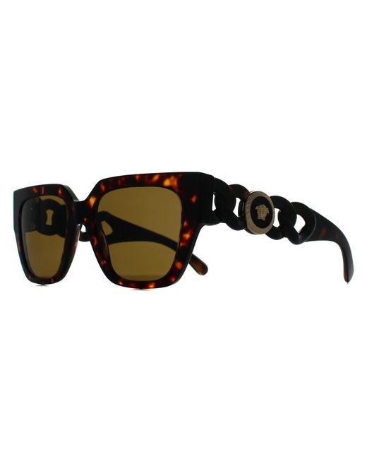 Versace Brown Square Havana Dark Ve4409