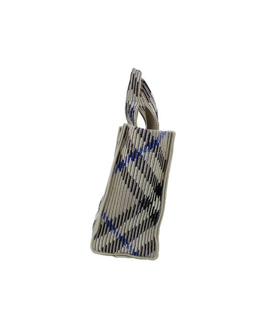 Burberry Blue Mini Knitted Tote