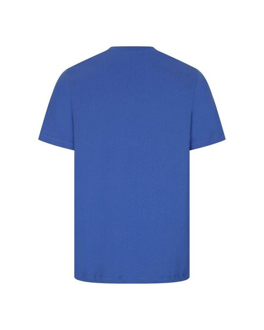 Nike Blue Sportswear Swoosh Logo T-Shirt Cotton for men