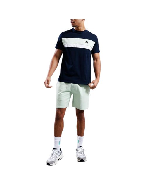 Weekend Offender Blue Cargo Shorts Scandium Casual Cotton Bermuda for men