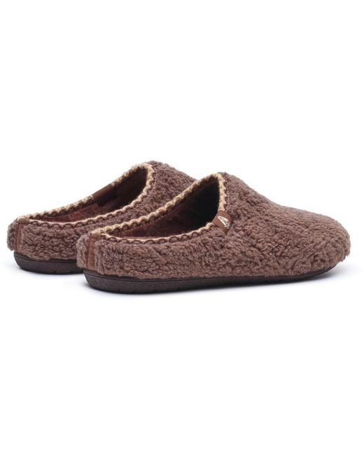 Hush Puppies Brown Good Textile Slippers