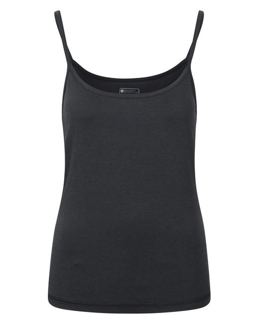 Mountain Warehouse Black 'Keep The Heat' Cami Top Quick Wicking Isotherm Vest