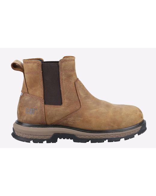 Caterpillar Safety Black Exposition Chelsea Boots for men