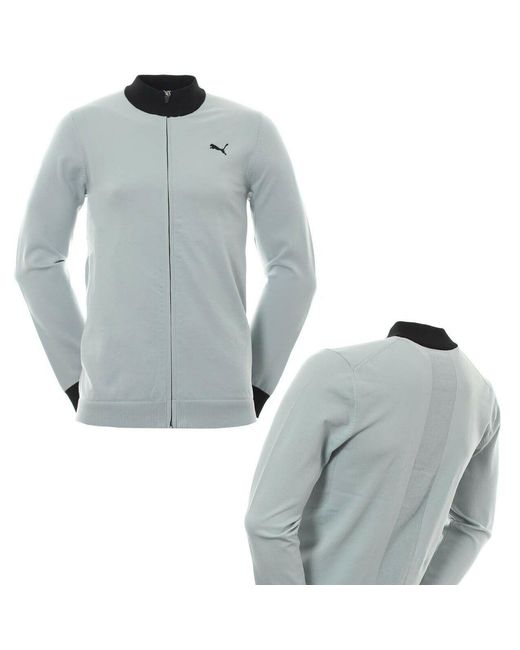 PUMA Blue Evoknit Wind Sweater Full Zip Jacket Quarry 576117 02 A49E for men