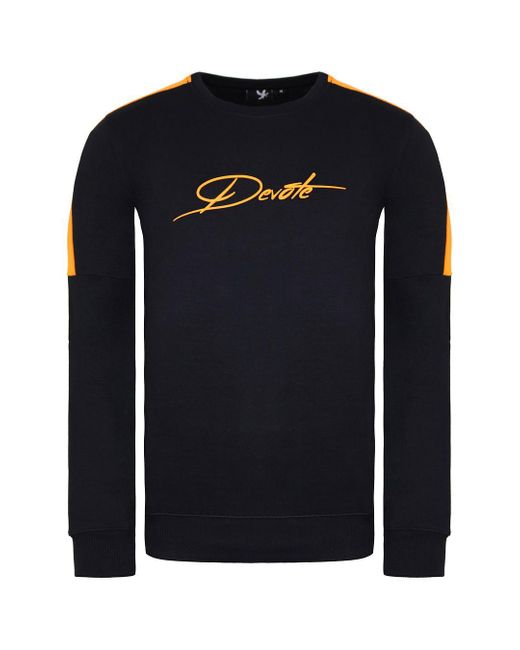 Devote London Blue Baldwin Sweater for men