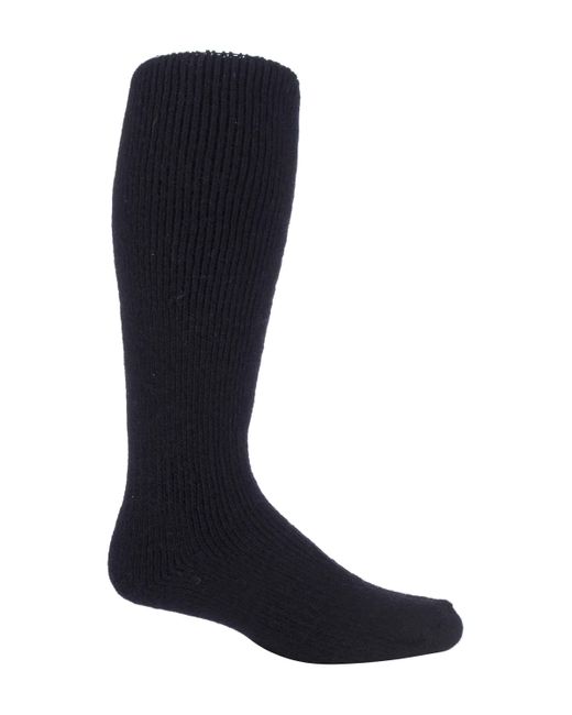 Heat Holders Blue Extra Long Heavy 2.7 Tog Knee High Thermal Wool Rich Socks for men