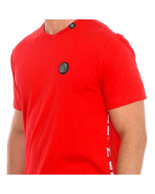 Philipp Plein Red Tips401 Short Sleeve T-Shirt for men