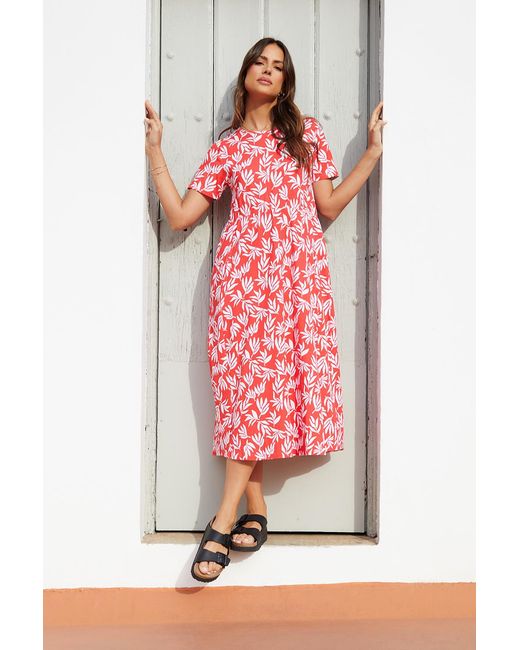 Threadbare Pink 'Danni' Cotton Smock-Style Dress