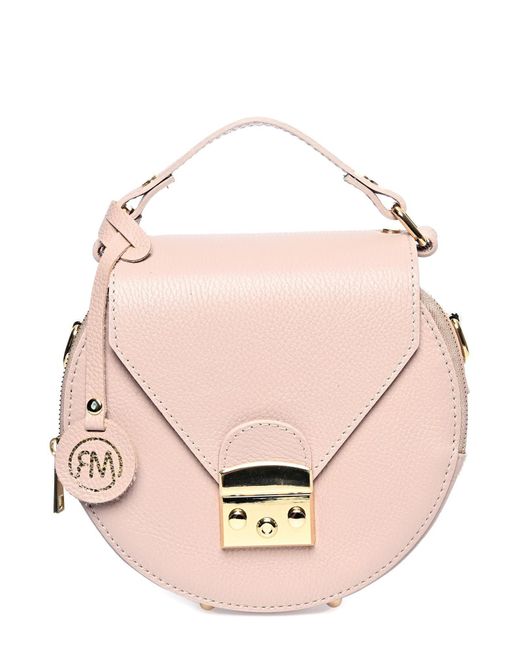 Roberta M Pink Rindsledertasche