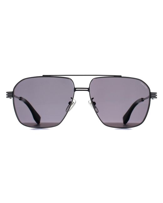 Police Gray Aviator Shiny Ruthenium Smoke Splq91 Mercury 1 Metal for men