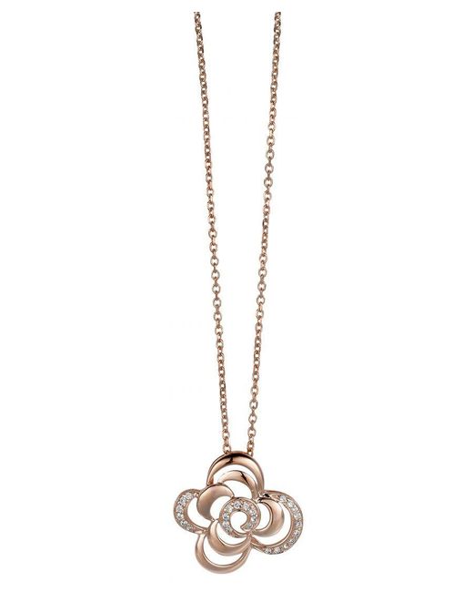 Orphelia Black 925 Sterling Chain With Pendant