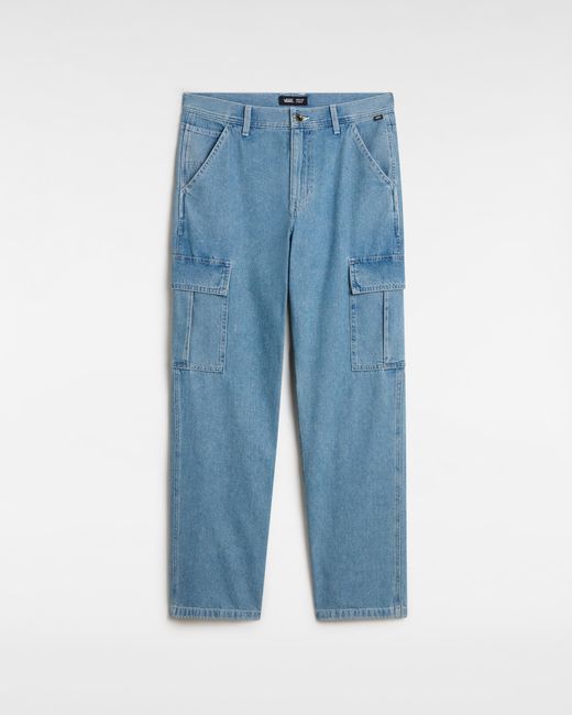 Vans Blue Service Cargo Loose Denim Pant for men