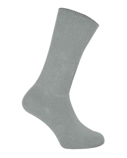 Dr.Socks Gray Extra Wide Bamboo Oedema Socks for men