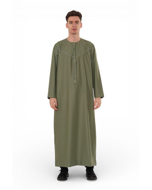 Thobez Green Ramadan Eid Moroccan Jubba Robe Djellaba Thobe for men