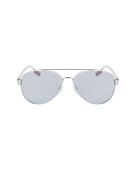 Converse Gray White Metal Sunglasses for men