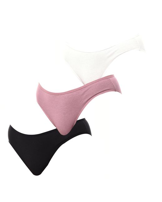 Kisses&Love Pink Pack Of 3 Kl10000 Cotton Panties
