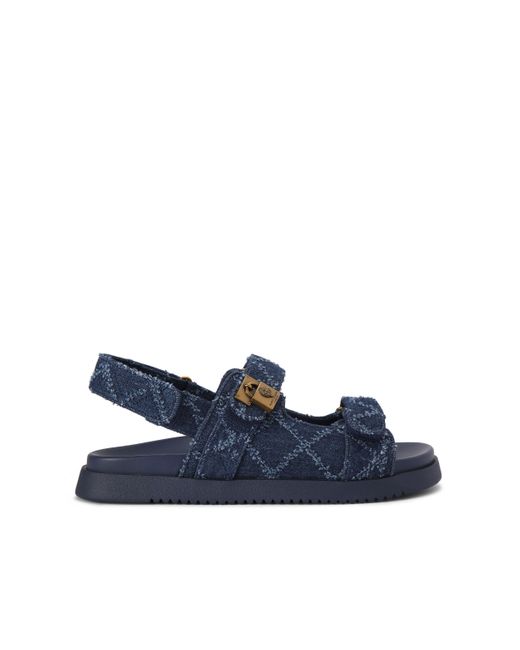 Kurt Geiger Blue Denim Kgl Brixton Lock Sandal Sandals