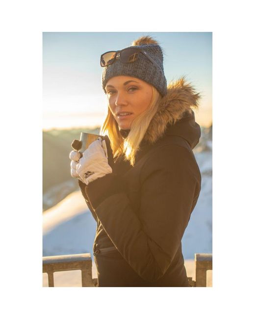 Trespass White Ladies Yanki Gloves
