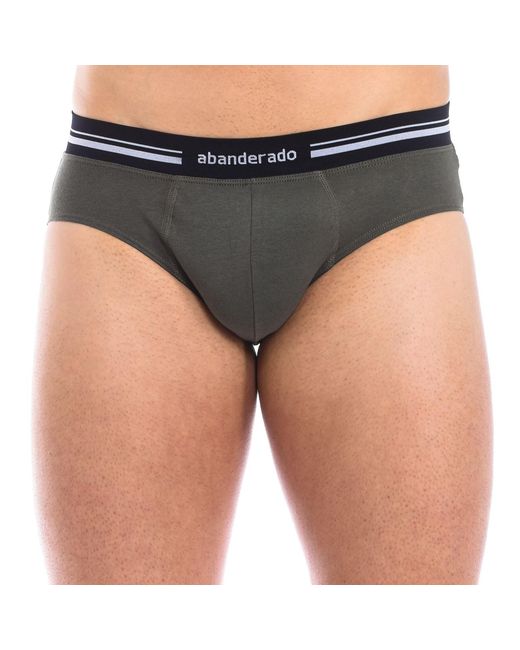 Abanderado Gray Breathable Fabric Brief, Anatomical Front, Model A077H For Superior Comfort And Fit for men