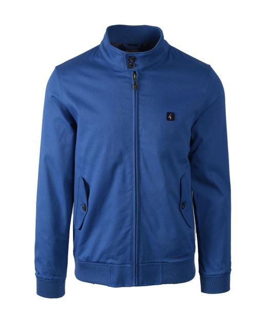 Gabicci Blue Harrington Jacket for men