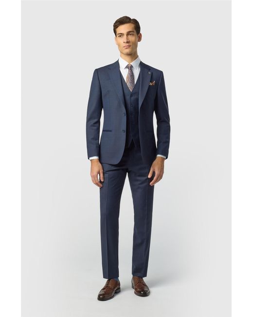 Ted Baker Blue Single Breasted Two Button Slim Fit Suit Jacket for men