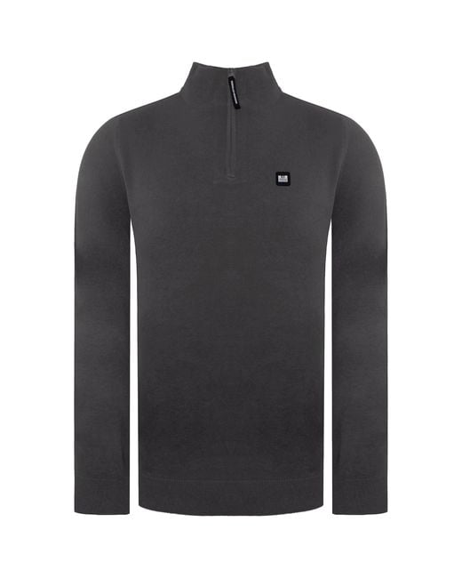 Weekend Offender Gray Vandium Sweater Cotton for men
