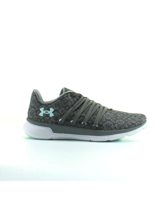 Under Armour Green Charged Transit Lace Up Textile Trainers 3019860 100