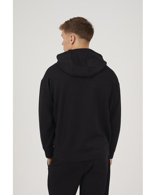 Brave Soul Black Relaxed Fit Overhead Hoodie for men